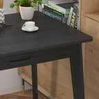 47.2" Study Desk - Solid Wood Legs, Thickened Top, Rounded Corners, Easy Assembly, Space-Saving Design