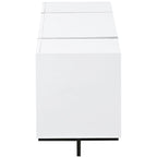 74.8" Modern TV Stand for up to 80" TVs - High Gloss UV Surface with 2 Drawers & 3 Cabinets - Contemporary Media Console