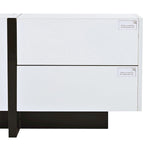 74.8" Modern TV Stand for up to 80" TVs - High Gloss UV Surface with 2 Drawers & 3 Cabinets - Contemporary Media Console