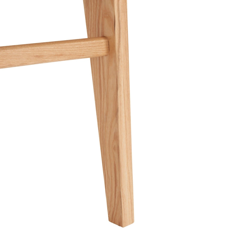 Woven Dining Chair Set of 2 - Natural Braided Accent Armless Chairs - 19"W x 24"D x 35"H - Modern Relaxed Style for Kitchen & Dining Room