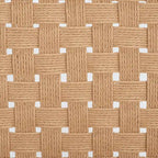 Woven Dining Chair Set of 2 - Natural Braided Accent Armless Chairs - 19"W x 24"D x 35"H - Modern Relaxed Style for Kitchen & Dining Room