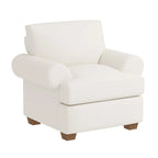 66" Linen Fabric Loveseat Sofa - Solid Wood Frame with High-Density Cushions - Modern 2-3 Seater for Living Room