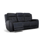 87" Leather Power Reclining Sofa with Power Headrests, USB Ports, Tufted Back, DualFlex Spring System