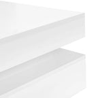 31.5" High Gloss Coffee Table with 4 Drawers - Particle Board, UV Veneer, 180lbs Capacity, Black/White Options