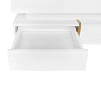 31.5" High Gloss Coffee Table with 4 Drawers - Particle Board, 180lbs Capacity, 2-Tier, Modern Style