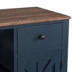 47" Wine Bar Cabinet - Holds 9 Bottles, Stemware Racks, 2 Drawers, 2 Doors, Modern Contemporary Style