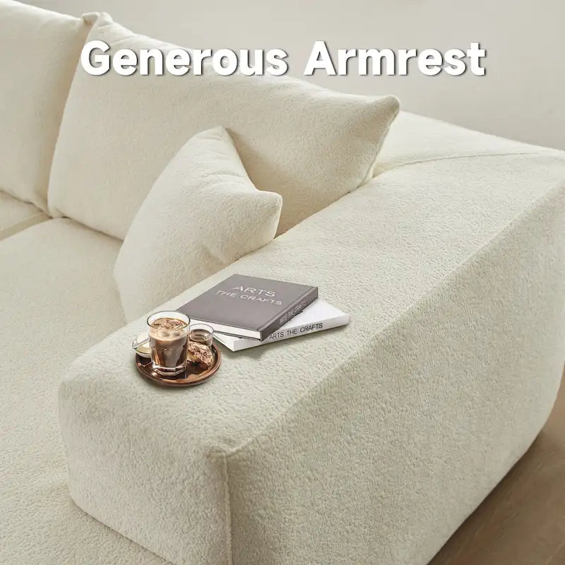 105.5" Velvet Sectional Chaise Sofa - 2-Piece Modular with Pocket Springs - High-Density Foam Upholstered Couch with Pillows