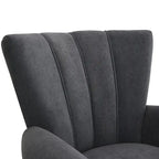 Modern Fabric Accent Chair with High-Density Foam Padding - Comfortable Armchair for Living Room, Bedroom, Office