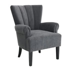 Modern Fabric Accent Chair with High-Density Foam Padding - Comfortable Armchair for Living Room, Bedroom, Office