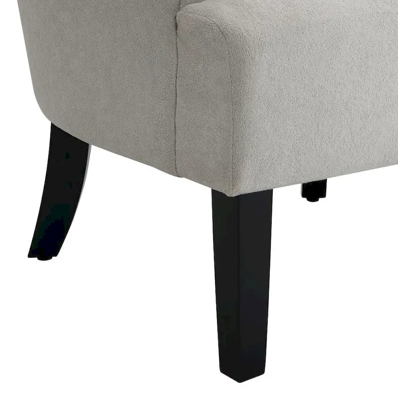 Modern Fabric Accent Chair with High-Density Foam Padding - Comfortable Armchair for Living Room, Bedroom, Office