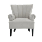 Modern Fabric Accent Chair with High-Density Foam Padding - Comfortable Armchair for Living Room, Bedroom, Office