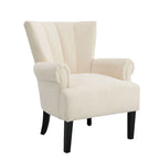 Modern Fabric Accent Chair with High-Density Foam Padding - Comfortable Armchair for Living Room, Bedroom, Office